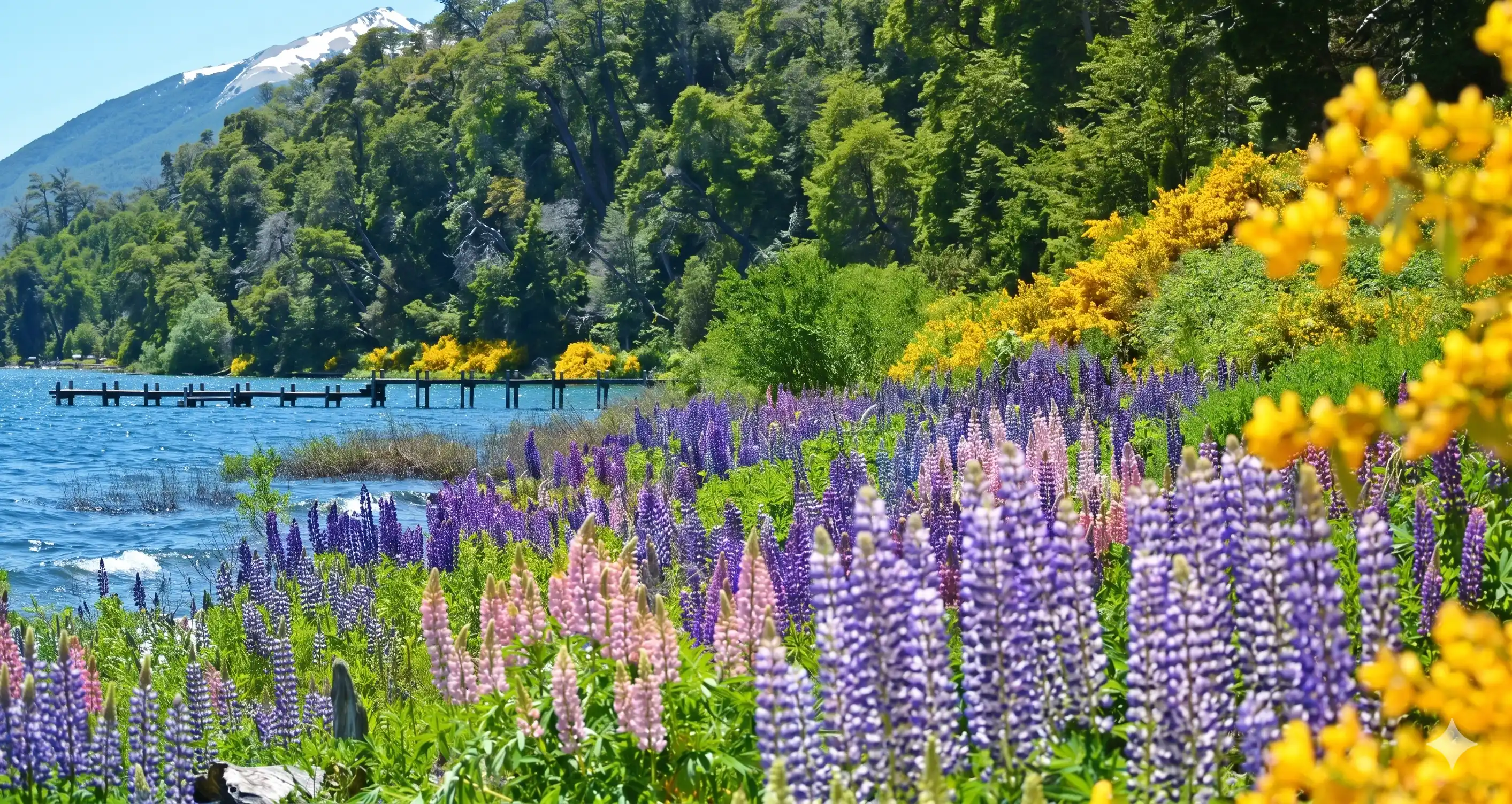 Lupinos na Patagônia
